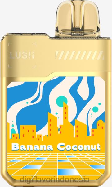 Geekvape Digiflavor Review - Digiflavor Geekbar LUSH sekali pakai RV64V8 pisang kelapa
